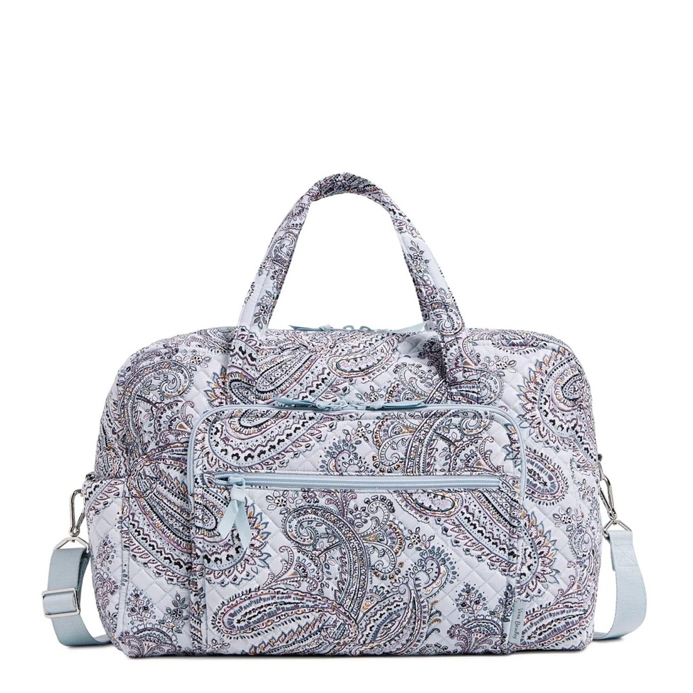 NWT Vera Bradley Weekender Travel Bag in Soft Sky Paisley